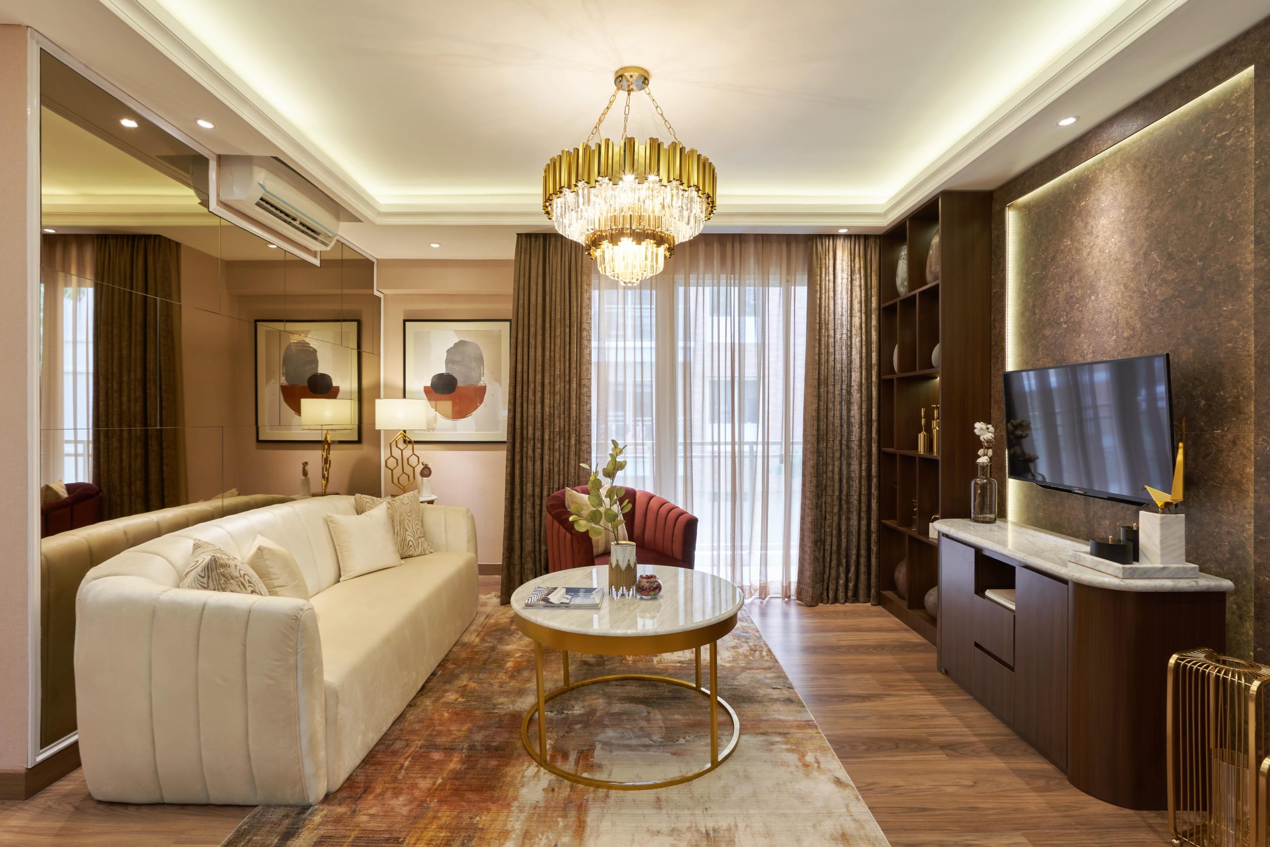Area Living Room Contemporary Luxury