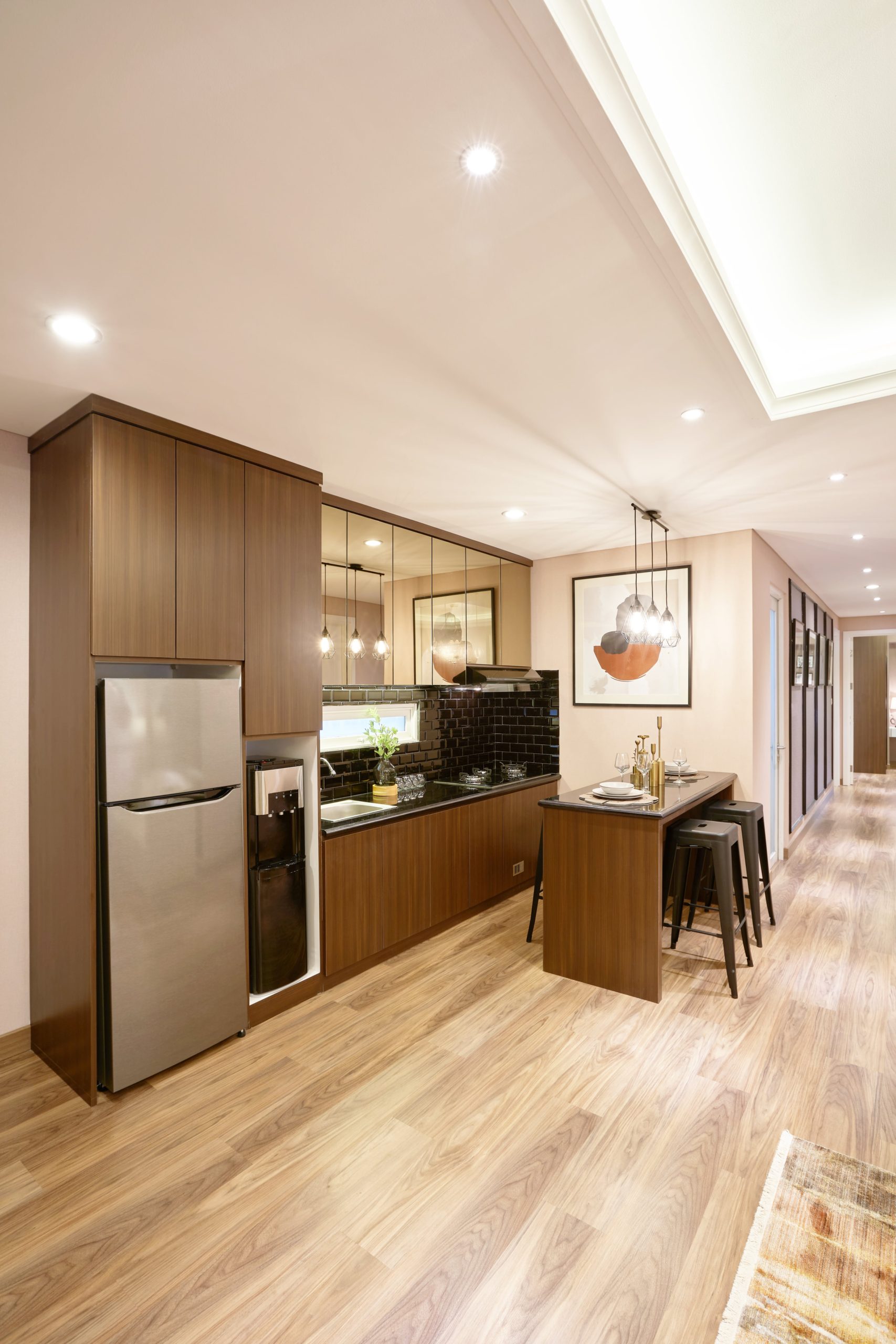 Dapur terbuka Contemporary Luxury